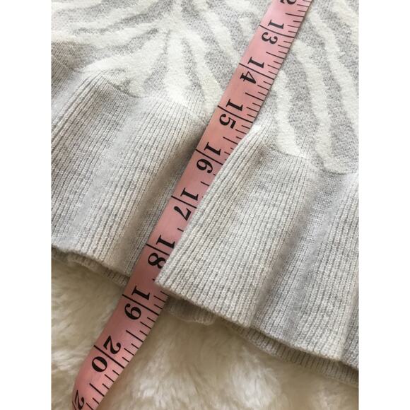 Anthropologie Gray Zebra Ruffled Knit Skirt - Picture 16 of 16